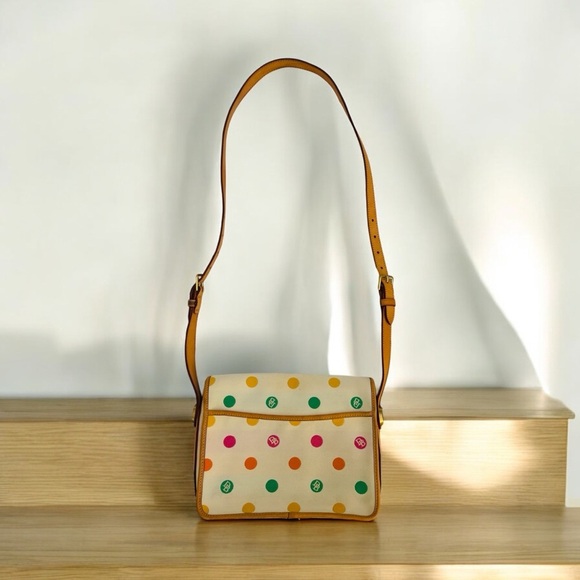 Dooney and Bourke Polka Dot Crossbody Bag - Picture 2 of 6